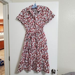 Retro 50's style Shirt waist Dress - size 12